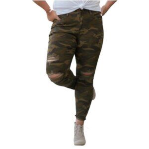 Judy Blue High-Rise Camo Printed Skinny Fit Jeans